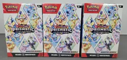 Pokemon - TCG Prismatic Evolutions Booster Bundle - New Factory Sealed- All 3 - Image 1
