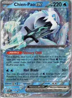 Pokemon TCG Chien-Pao ex 30 Scarlet & Violet Black Star Promos Holofoil NM - Image 1