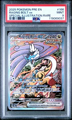 PSA 9 - Raging Bolt ex 166/131 SIR SV Prismatic Evolutions - Pokemon - Image 1