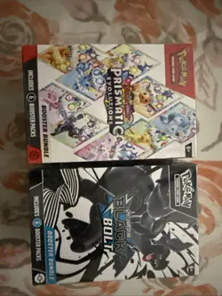 Pokemon Booster Bundles. Prismatic Evolutions And Black Bolt. Scarlet & Violet - Image 1
