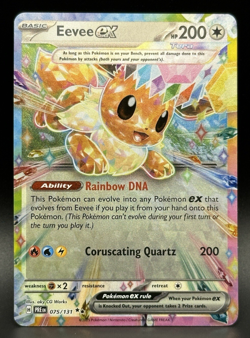 Eevee EX 075/131 - S&V Prismatic Evolutions - Double Rare - Pokemon TCG Card NM - Image 1