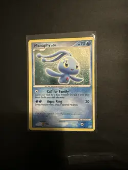 Manaphy 4/12 DP Trainer Kit: Manaphy Holo Pokemon Card LP* Swirl - Image 1