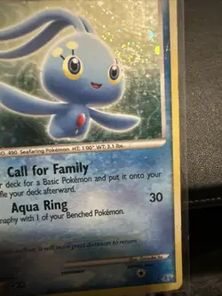 Manaphy 4/12 DP Trainer Kit: Manaphy Holo Pokemon Card LP* Swirl - Image 2