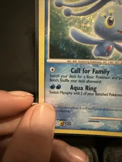 Manaphy 4/12 DP Trainer Kit: Manaphy Holo Pokemon Card LP* Swirl - Image 4