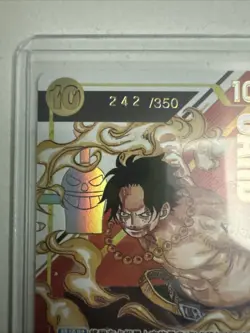 One Piece Card Game Portgas D. Ace Serial Numbered Flagship Promo Card Chinese - Image 5