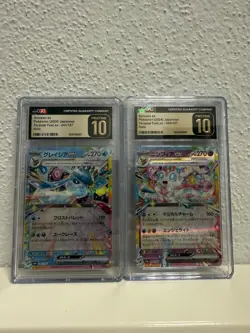 Pokemon TCG CGC Pristine Two Card Lot (GLACEON EX and SYLVEON EX) - Image 1