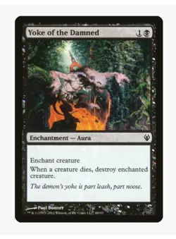 Yoke of the Damned | Duel Decks DDJ | MTG Magic Card | Enchantment Aura | LP - Image 1
