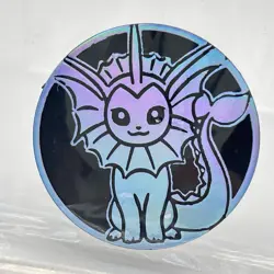 Vaporeon Coin Pokemon Card Game Collection 5th Edition TCG Gacha Gashapon Japan - Image 1