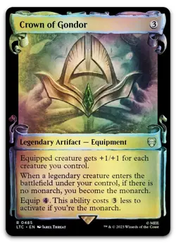 Crown of Gondor (Showcase Scrolls) #485 (Foil) NM Lord of the Rings Magic MTG - Image 1