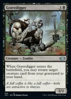 Gravedigger, Jumpstart 2022, Near Mint x 1 MTG - Image 1