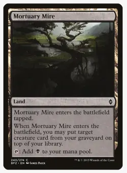 Mortuary Mire | Battle for Zendikar BFZ | MTG Magic | Tapped Land | Mana | LP - Image 1