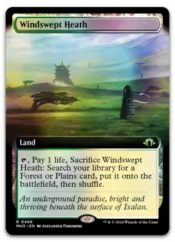 Windswept Heath (Extended Art) #466 (Foil) (NM) Modern Horizons 3 MH3 Magic MTG - Image 1