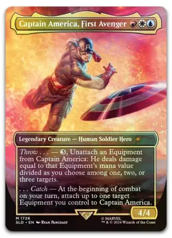 Captain America, First Avenger (Rainbow Foil) #1726 NM Secret Lair Drop - Image 1
