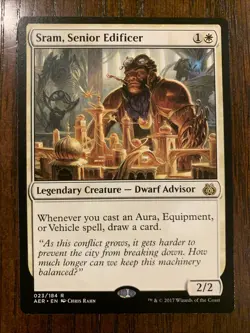Sram, Senior Edificer - Aether Revolt - Magic the Gathering - MTG NM - Image 1