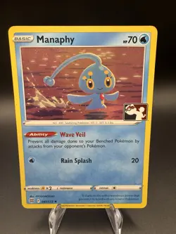 Pokemon Prize Pack Series 3 Manaphy 041/172 Play! Stamped Cosmos Holo Promo - NM - Image 1
