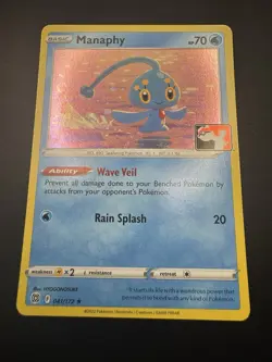 Pokemon Prize Pack Series 3 Manaphy 041/172 Play! Stamped Cosmos Holo Promo - NM - Image 4
