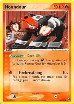 Houndour 60/109 Team Rocket Returns Pokemon 002748 - Image 1