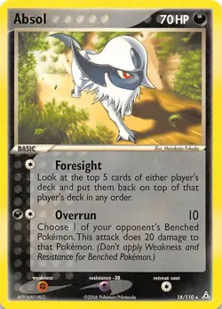 Absol 18/110 Holon Phantoms Pokemon 002711 - Image 1