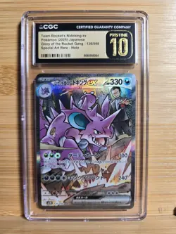 Pokemon Team Rocket's Nidoking ex 126/098 Japanese SAR CGC 10 Pristine 2b - Image 1