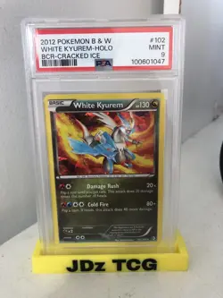 PSA 9 White Kyurem #102 Cracked Ice Holo. POKEMON Boundaries Crossed 2012. POP 2 - Image 3
