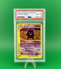 2002 Pokemon Expedition Gengar Holo #13 PSA 8 Free Shipping - Image 1