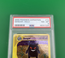 2002 Pokemon Expedition Gengar Holo #13 PSA 8 Free Shipping - Image 4