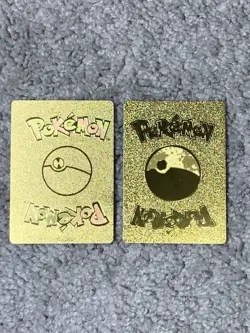 Pokemon Set of 2 Mimikyu VMax HP300 Ominous Numbers Gold Foil Fan Art NM! - Image 4