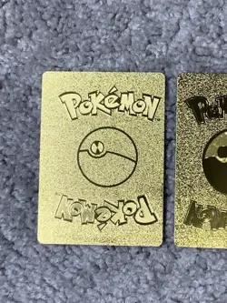 Pokemon Set of 2 Mimikyu VMax HP300 Ominous Numbers Gold Foil Fan Art NM! - Image 5