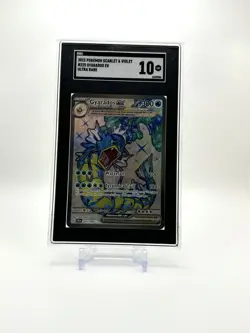 2023 Pokemon Scarlet & Violet Gyarados EX Full Art Rare 225 SGC 10 GEM MINT - Image 1