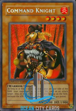 Yugioh Command Knight CT1-EN003 Limited Edition Secret rare NM - Image 1