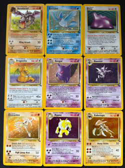 Complete Base Set Fossil Pokemon Bundle Cards 62/62 WOTC TCG - Image 1