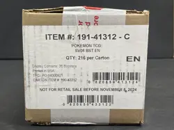 Pokemon Cards Sealed Case Surging Sparks Booster Box Case S&V SV08 Ultra Rare - Image 2