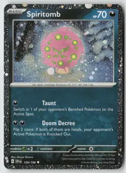 Spiritomb - (Cosmos Holo) - 129/198 - Miscellaneous Cards & Products Holofoil- P - Image 1