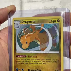 Dragonite 119/181 Sun & Moon Cosmos Holo HD SWIRL Pokemon Card LP+ Card Pokemon - Image 2