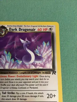 Dark Dragonair Non Holo 1st Edition 33/82 Pokemon Card - Image 2