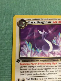 Dark Dragonair Non Holo 1st Edition 33/82 Pokemon Card - Image 3
