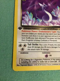 Dark Dragonair Non Holo 1st Edition 33/82 Pokemon Card - Image 4