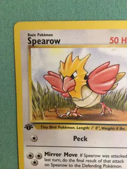 1st Edition Spearow 62/64 Jungle Set - Common Pokemon Card - Image 3