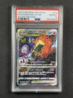 Pokemon Cards PSA 10 Gem Mt Charizard Vstar Universe Jpn Swsh FA 2022 212/172 - Image 1
