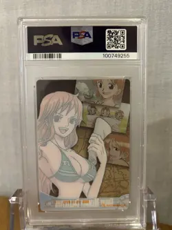 PSA 10 Nami One Piece x Morinaga Wafer Part3 Clear Card 2012 - Image 2