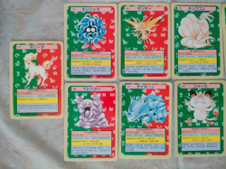 11 card Pokemon Topsun blue back 11 lot zapdos ninetales meowth - Image 1