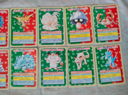11 card Pokemon Topsun blue back 11 lot zapdos ninetales meowth - Image 2