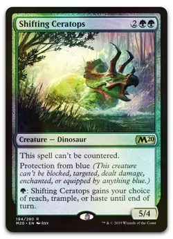 Shifting Ceratops #194 (Foil) (NM) Core Set 2020 M20 Magic MTG - Image 1