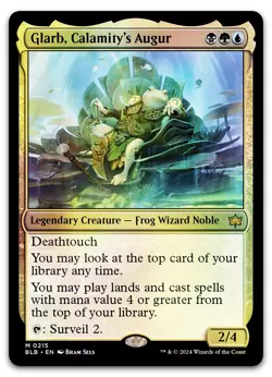 Glarb, Calamity's Augur #215 (Foil) (NM) Bloomburrow BLB Magic MTG - Image 1