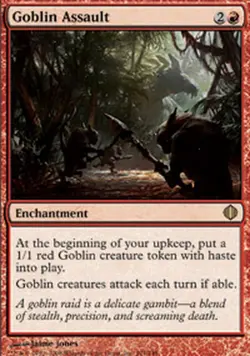 4 * Assaut Gobelin - 4 * Goblin Assault - Mtg Magic - - Image 1