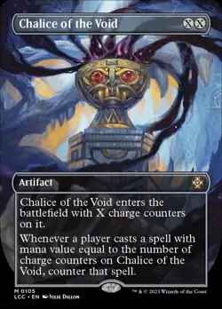 MTG Chalice of the Void - Borderless, Light Play, English Commander: The Lost Ca - Image 1