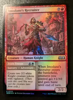 Imodane's Recruiter 0229 WOE Foil Uncommon Wilds Of Eldraine Magic The Gathering - Image 1