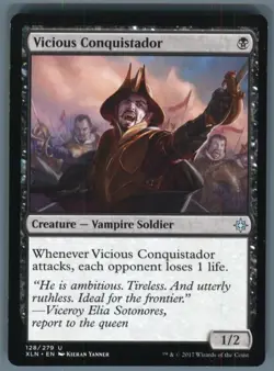 Magic the Gathering MTG Ixalan Vicious Conquistador #128 - Image 1