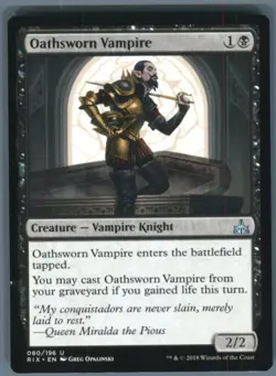 Magic the Gathering MTG Rivals of Ixalan Oathsworn Vampire #80 - Image 1