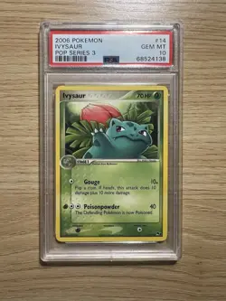 2006 Pokemon Pop Series 3 #14 Ivysaur PSA 10 - Image 1